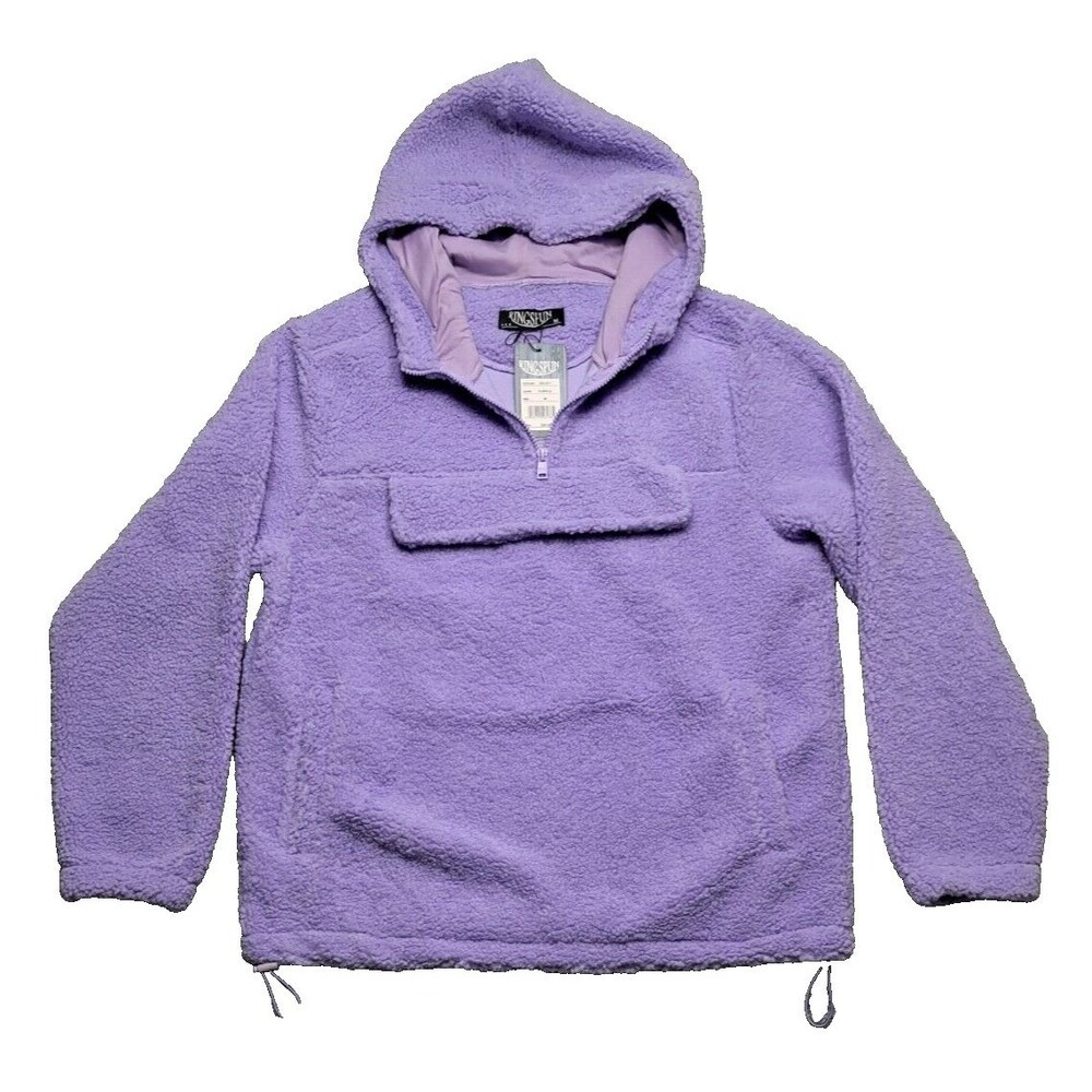 Ringspun Hoodie Womens Medium Sweatshirt Pullover Long Sleeve Sweater $80 Retail
